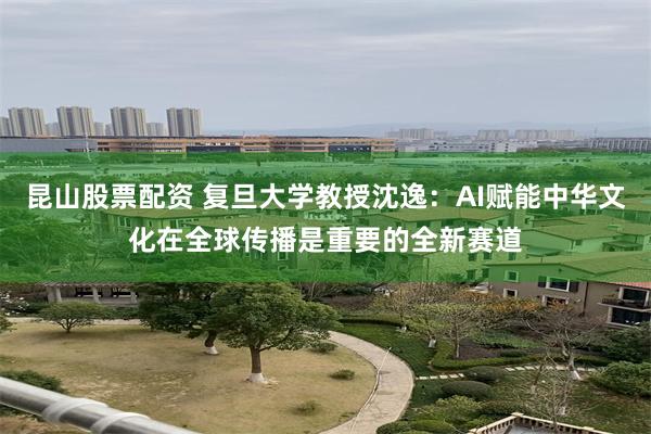 昆山股票配资 复旦大学教授沈逸：AI赋能中华文化在全球传播是重要的全新赛道