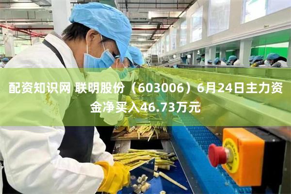 配资知识网 联明股份（603006）6月24日主力资金净买入46.73万元