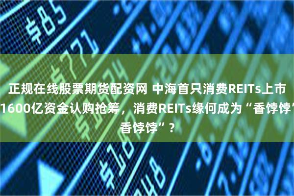 正规在线股票期货配资网 中海首只消费REITs上市，1600亿资金认购抢筹，消费REITs缘何成为“香饽饽”？