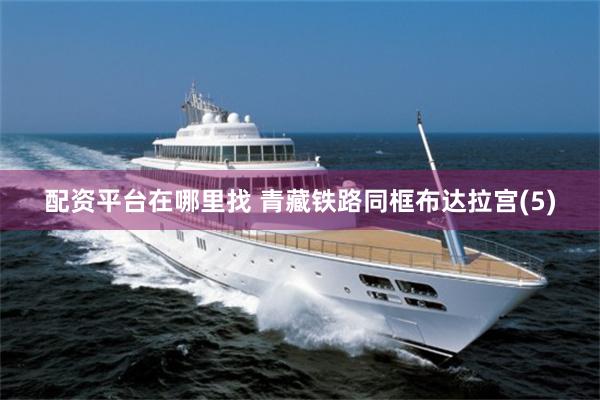 配资平台在哪里找 青藏铁路同框布达拉宫(5)