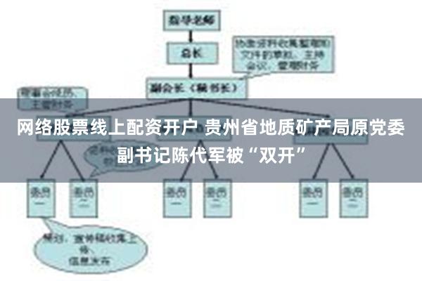 网络股票线上配资开户 贵州省地质矿产局原党委副书记陈代军被“双开”