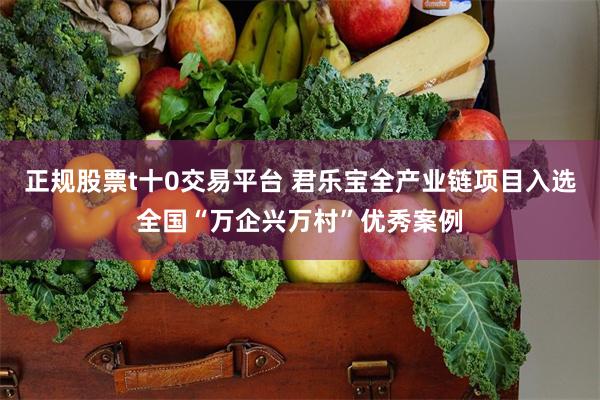 正规股票t十0交易平台 君乐宝全产业链项目入选全国“万企兴万村”优秀案例