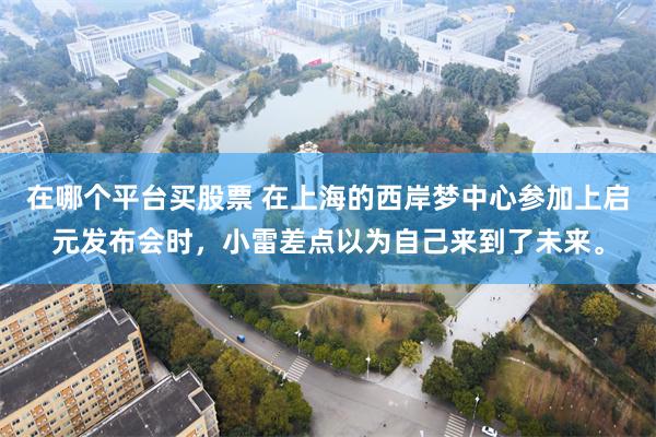 在哪个平台买股票 在上海的西岸梦中心参加上启元发布会时，小雷差点以为自己来到了未来。