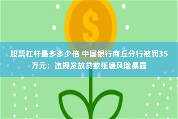 股票杠杆最多多少倍 中国银行商丘分行被罚35万元：违规发放贷款延缓风险暴露