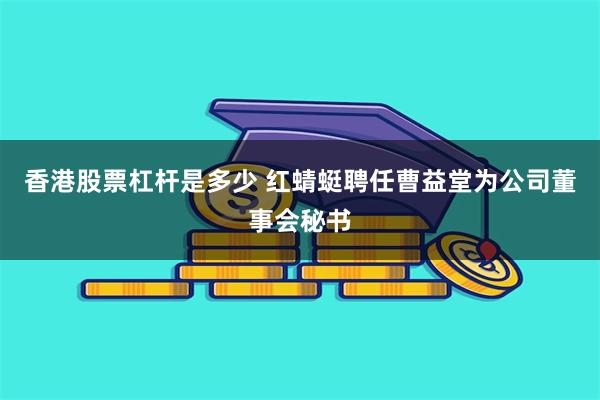 香港股票杠杆是多少 红蜻蜓聘任曹益堂为公司董事会秘书